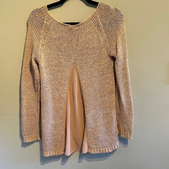 RW&CO. Pink/tan Knit Sweater - Picture 4 of 6